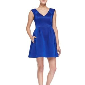 Nanette Lepore Festival Cross Back Dress Cobalt